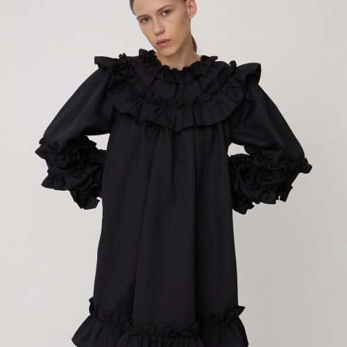 Light Weight Mini Frill Dress Dress PC44 2984 999 Black 2