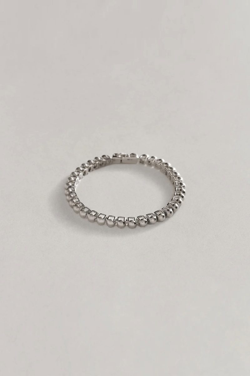 annika inez tennis bracelet silver