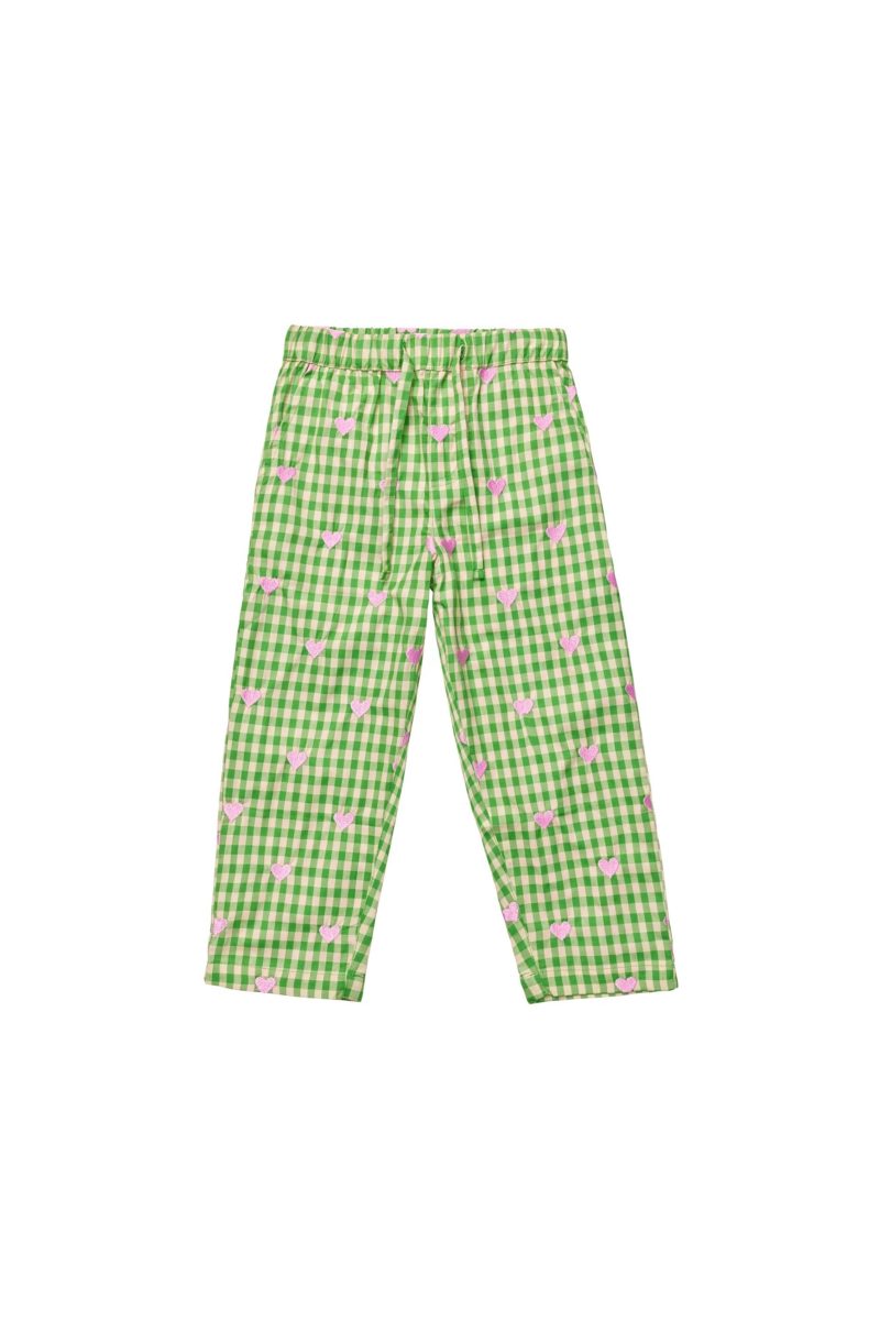 floss becca pants green gingham