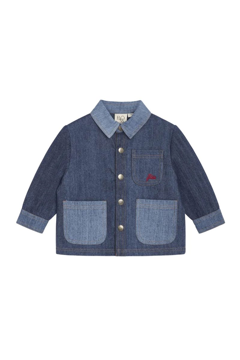 floss viggo overshirt blue denim