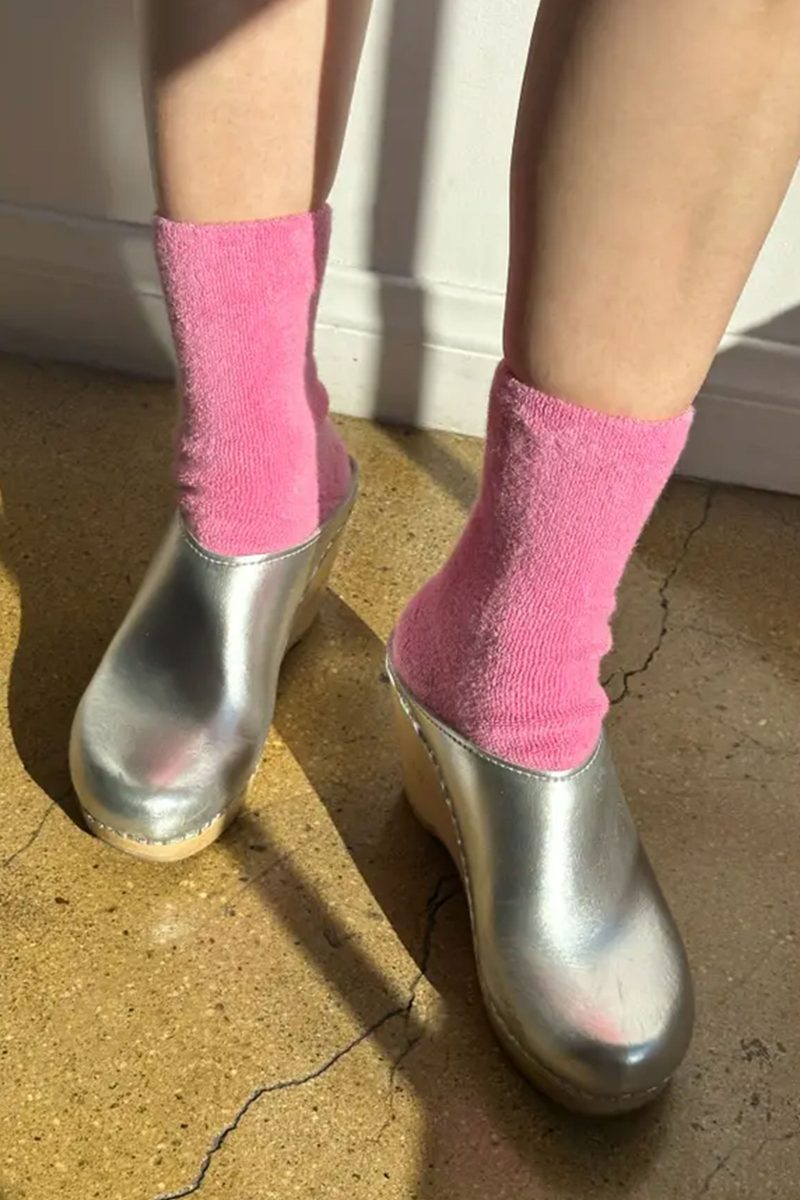 le bon shoppe cloud socks bubblegum