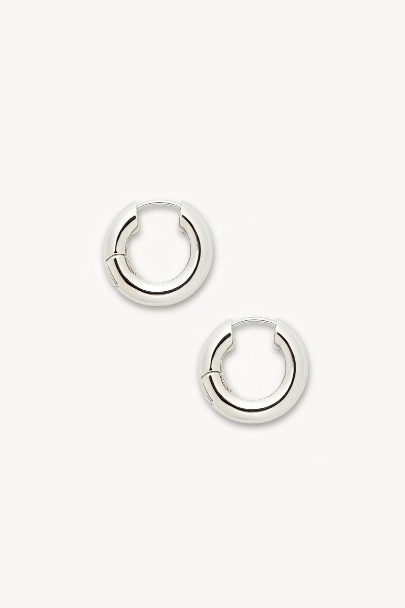 machete chunky hoops silver