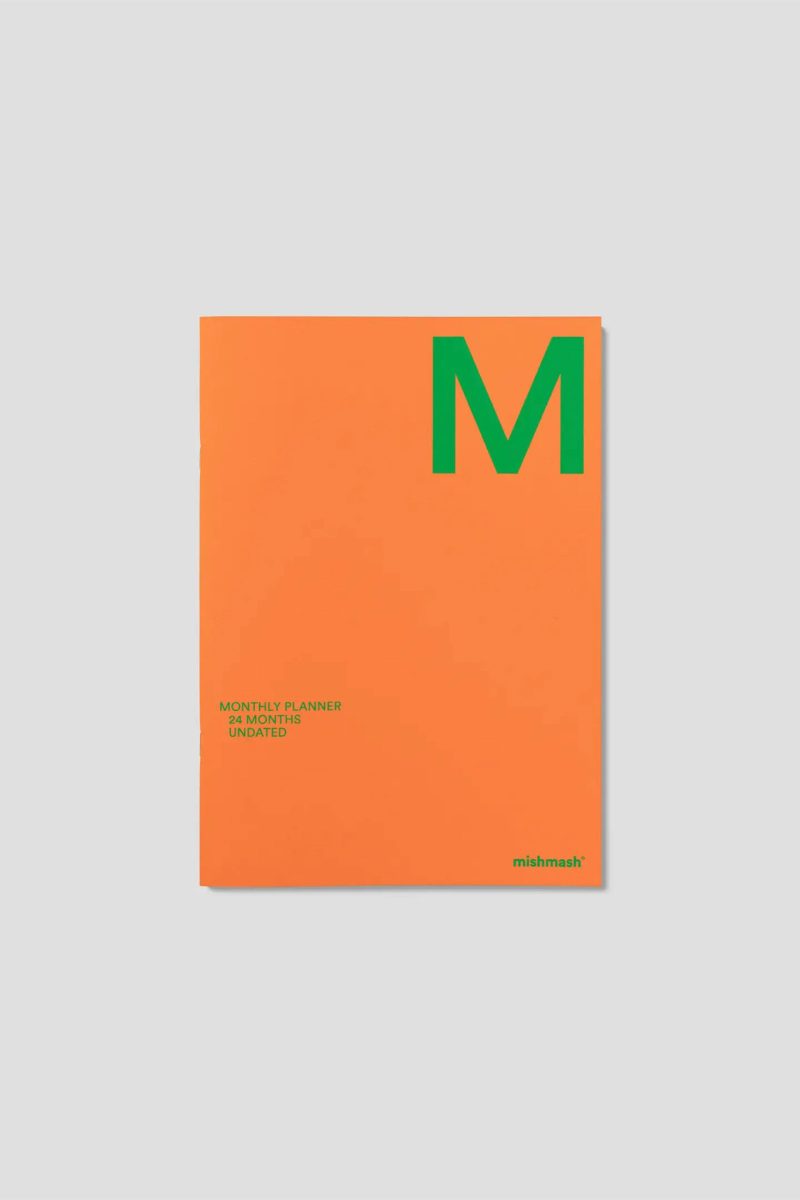 mishmash undated monthly orange