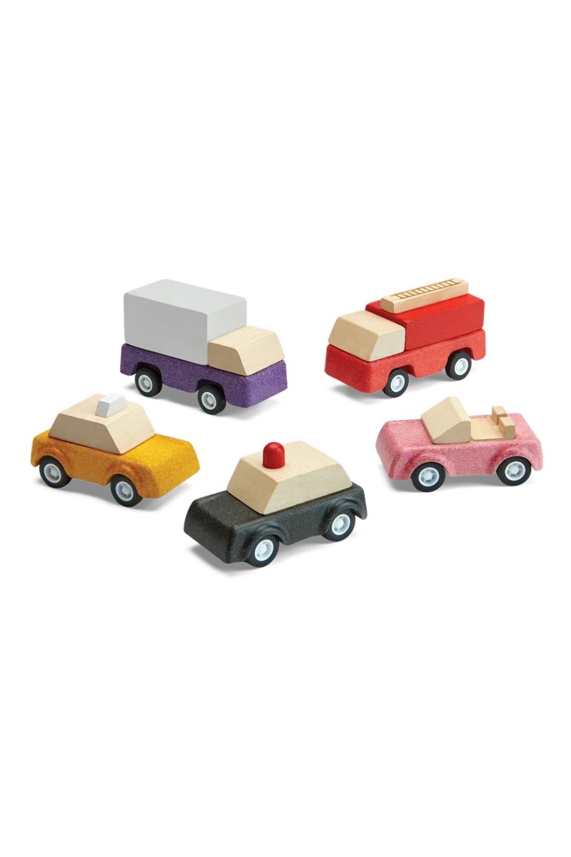 plan toys vehicle set