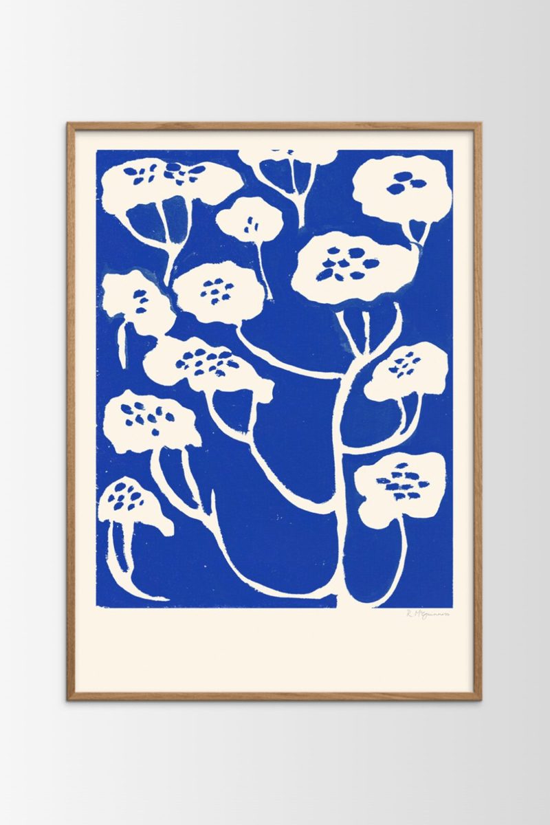 poster club rosie blue flower