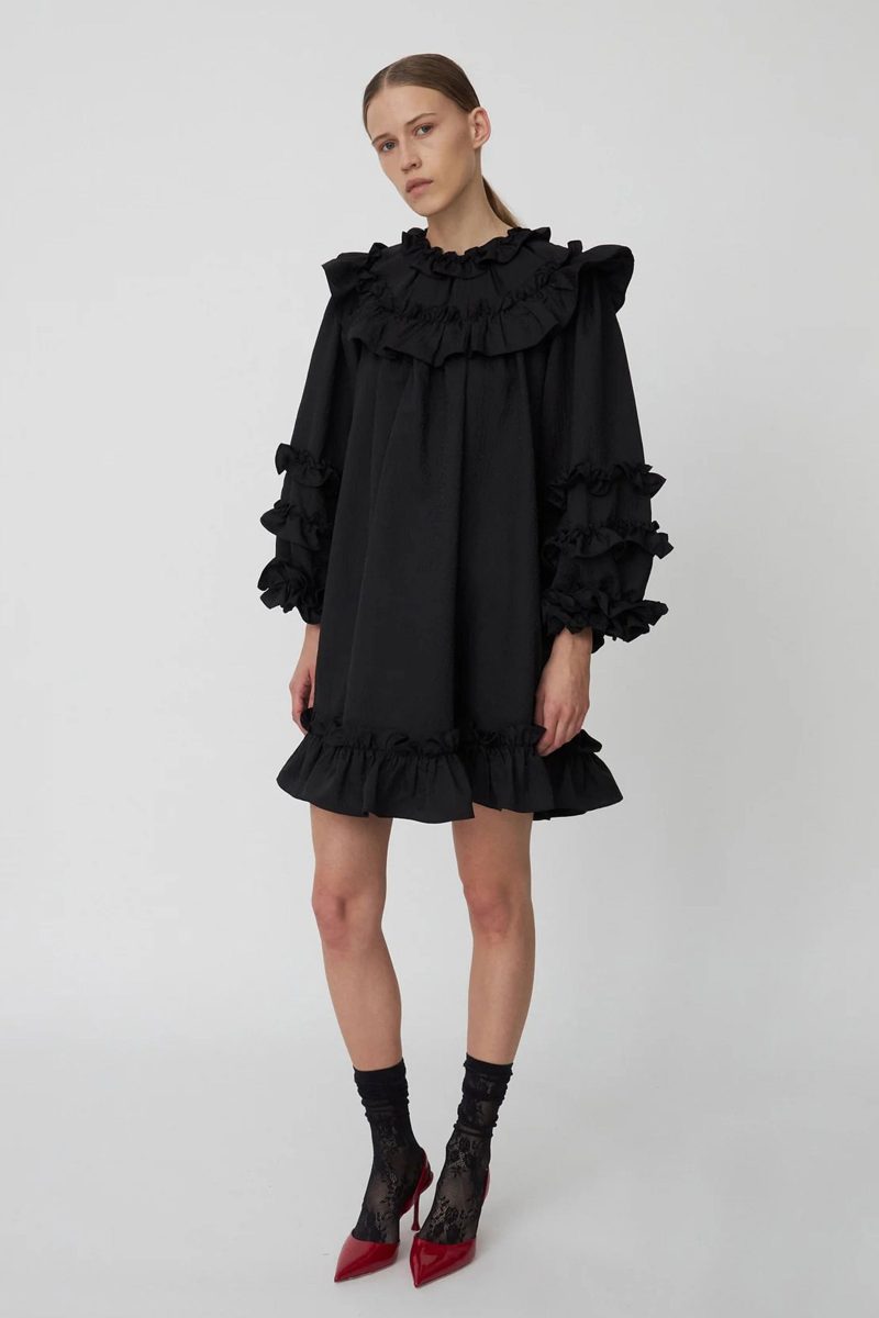 stella nova mini frill dress