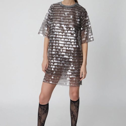 stella nova seethrough sequins dress