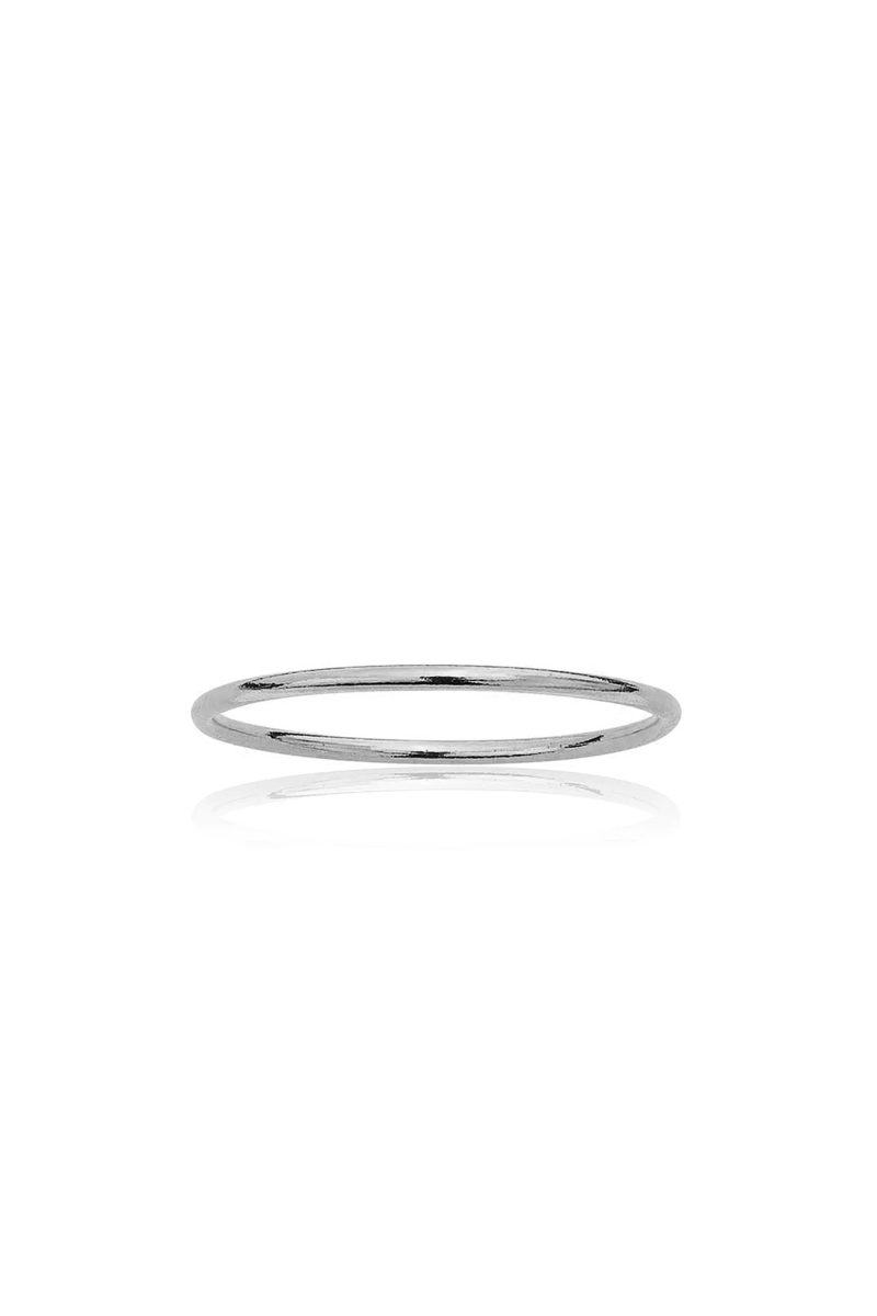 tube silver ring